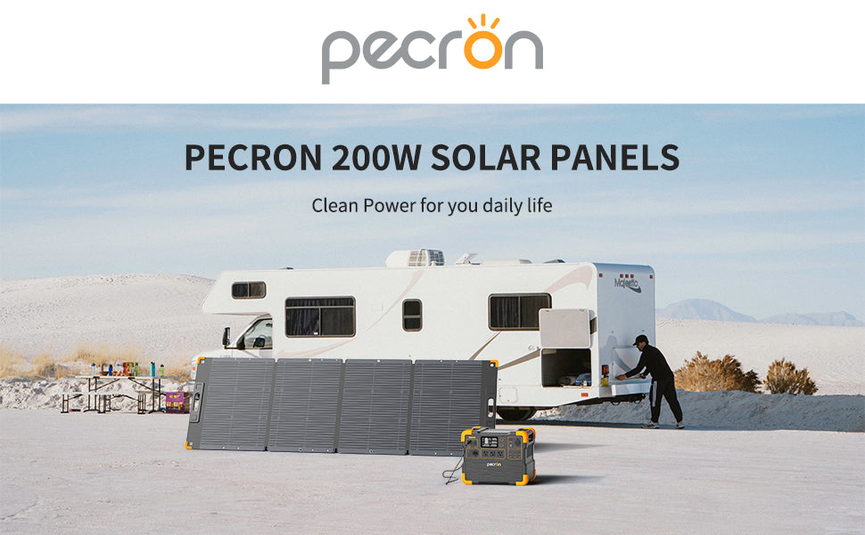 PECRON PV200 200W Portable Solar Panel Waterproof IP67
