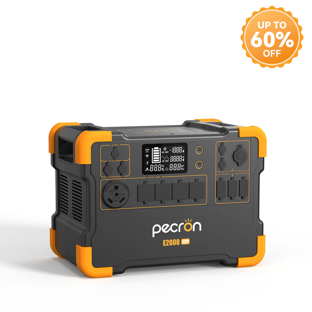 PECRON E2000LFP Expandable Portable Power Station 2000W 1920Wh