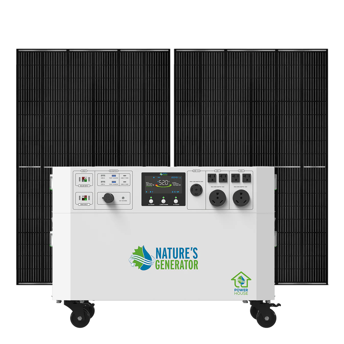Nature's Generator Powerhouse 7200W Solar Generator