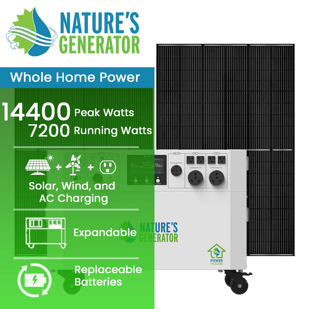 Nature's Generator Powerhouse 7200W Solar Generator