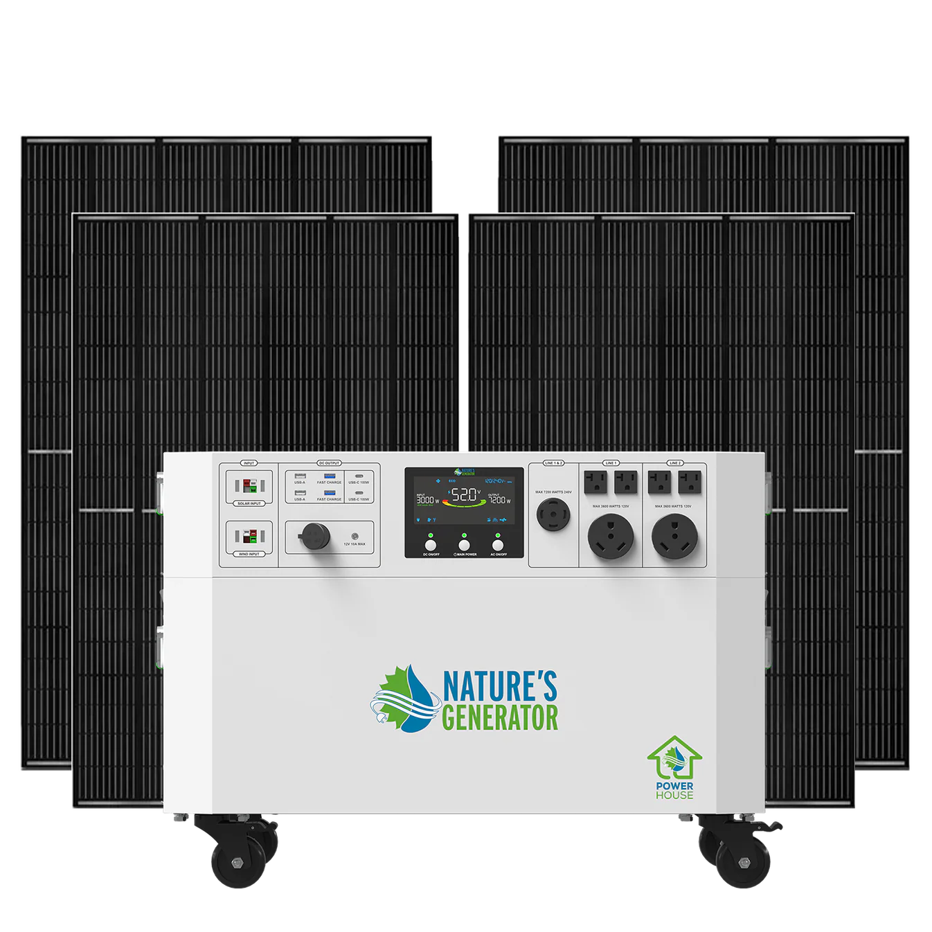 Nature's Generator Powerhouse 7200W Solar Generator