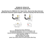 Fire by Design SCG-FS Field Serviceable Standard Capacity AWEIS Electronic Gas Fire Pit Ignition System